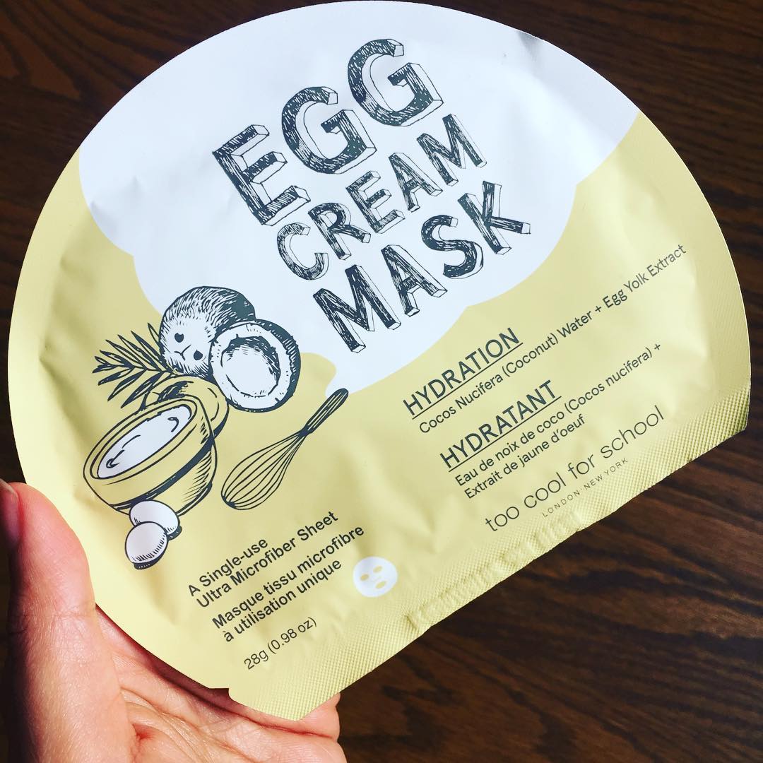 Too Cool for School Egg Cream Mask Canadian Beauty