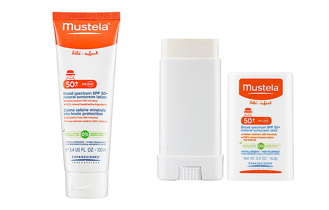 Mustela Broad Spectrum SPF 50+ Mineral Sunscreen Lotion and Mineral ...