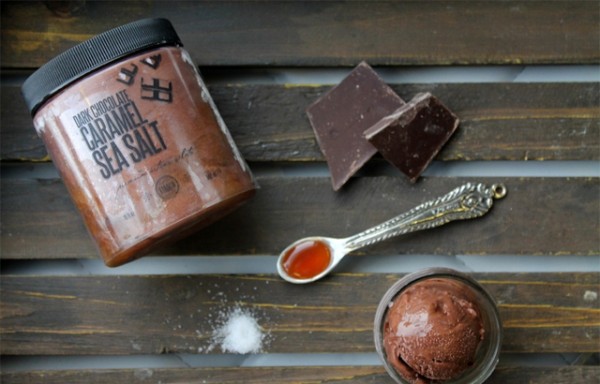 dark chocolate caramel sea salt gelato