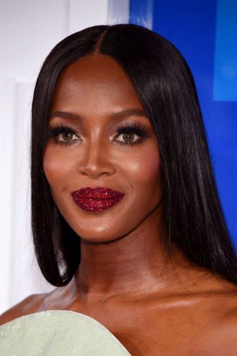 naomi campbell in glitterl ip