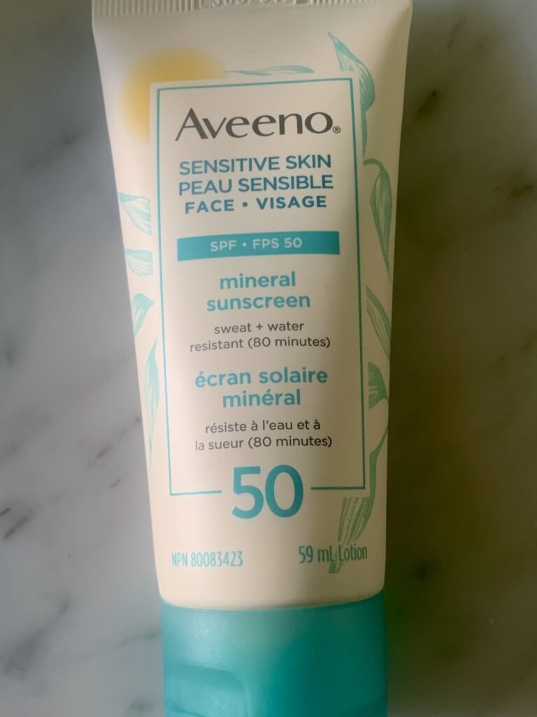 aveeno sunscreen sensitive skin review